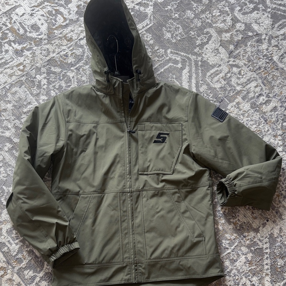 Snap On Olive Military Field Jacket